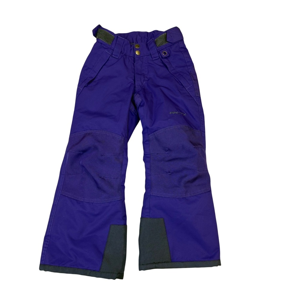 Arctix Youth Snow Pants Ski Bibs Purple Size XS TP Waterproof Insulated